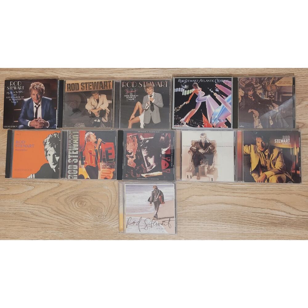 Lot Of 11 Rod Stewart CD's Pre-owned Untested Classic Music Rock 1980s